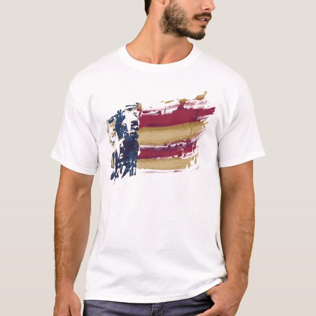 Camiseta de la bandera americana (Anverso)