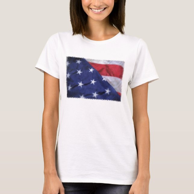 Camiseta de la bandera americana (Anverso)