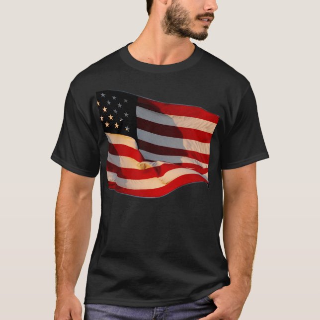 Camiseta de la bandera americana (Anverso)
