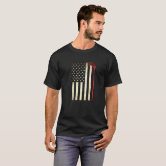 Camiseta de la bandera americana del hockey