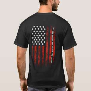 CAMISETA DE LA BANDERA AMERICANA DEL VOLEIBOL