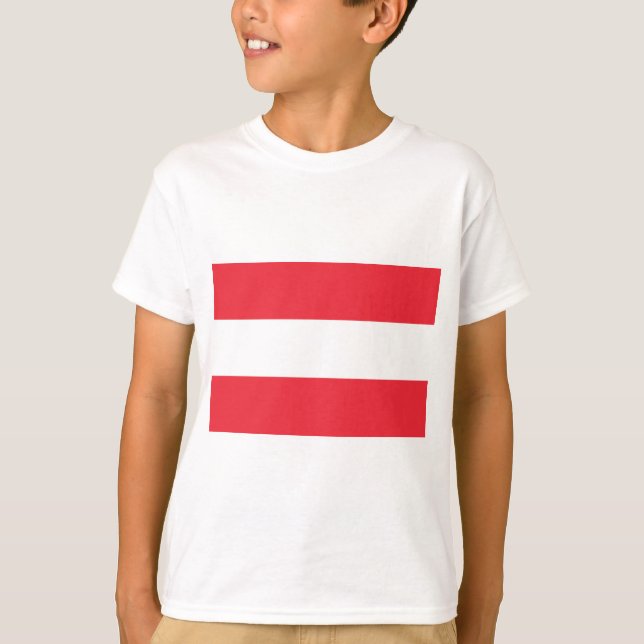 Camiseta de la bandera austríaca (Austria) (Anverso)