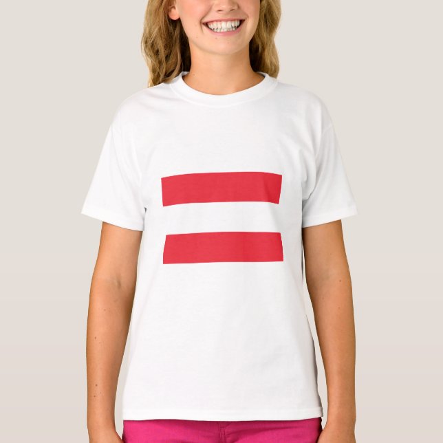 Camiseta de la bandera austríaca (Austria) (Anverso)