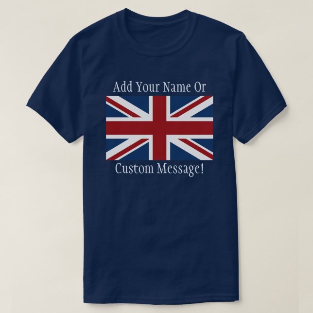 Camiseta de la bandera británica (Diseño del anverso)