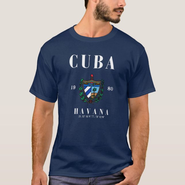 Camiseta de la bandera cubana de la celebración de (Anverso)