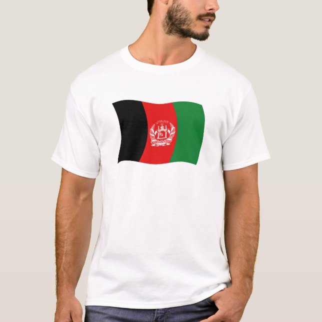 Camiseta de la bandera de Afganistán (Anverso)
