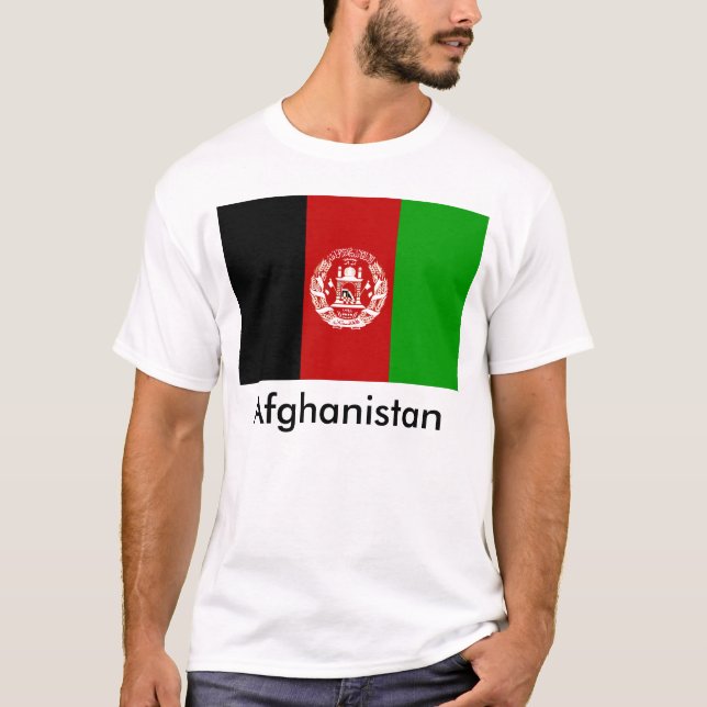 Camiseta de la bandera de Afganistán (Anverso)