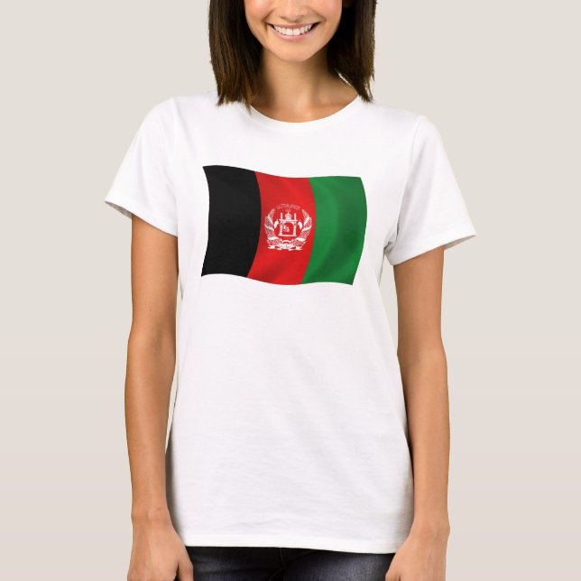 Camiseta de la bandera de Afganistán (Anverso)