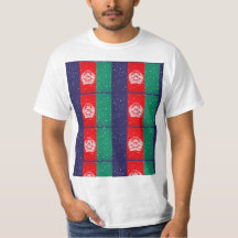 Camiseta de la bandera de Afganistán