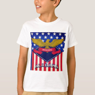 Camiseta de la bandera de Alabama EE. UU.