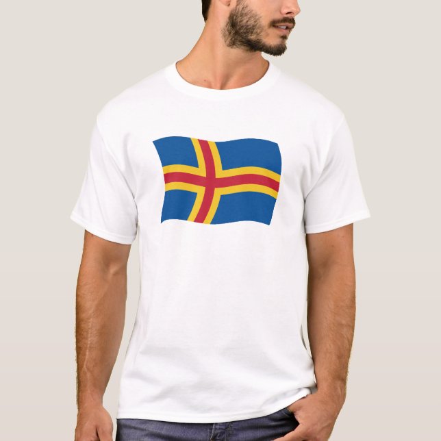 Camiseta de la bandera de Åland (Anverso)