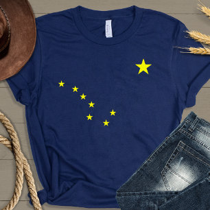 Camiseta de la bandera de Alaska