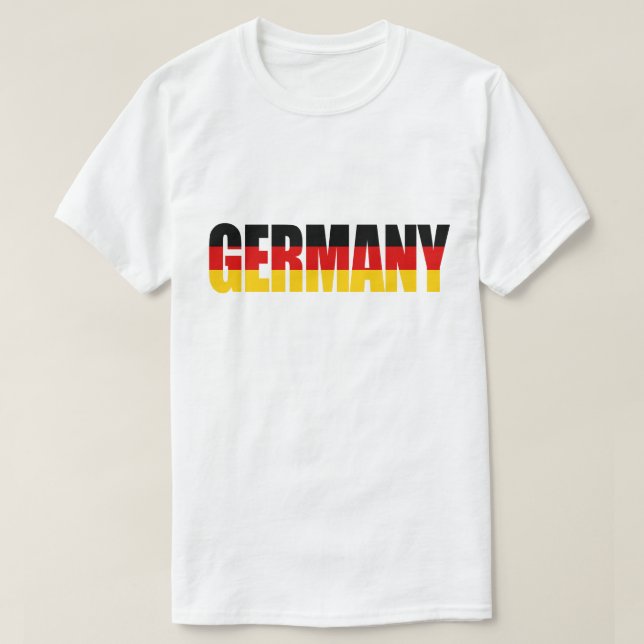 Camiseta de la bandera de ALEMANIA (Diseño del anverso)