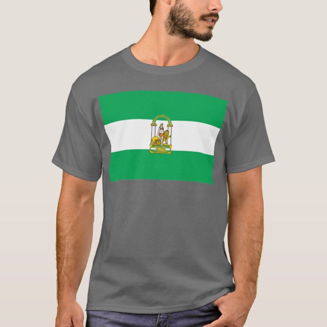 Camiseta de la bandera de Andalucía (Anverso)