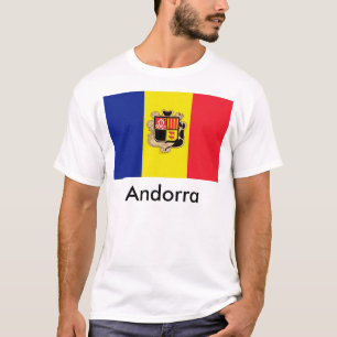 Camiseta de la bandera de Andorra
