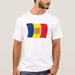 Camiseta de la bandera de Andorra
