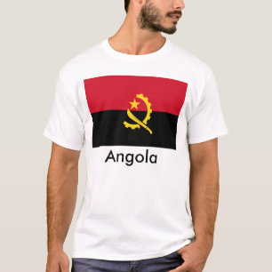 Camiseta de la bandera de Angola