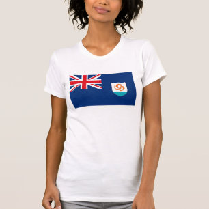 Camiseta de la bandera de Anguila