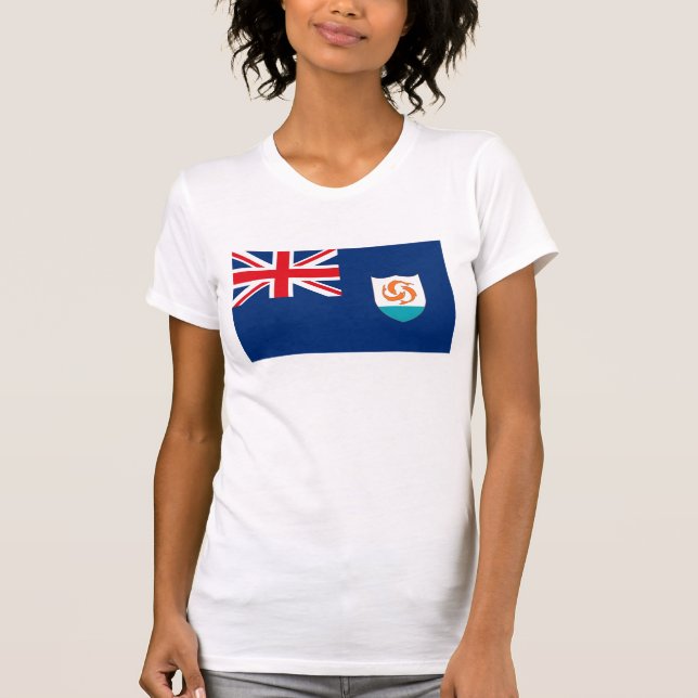 Camiseta de la bandera de Anguila (Anverso)