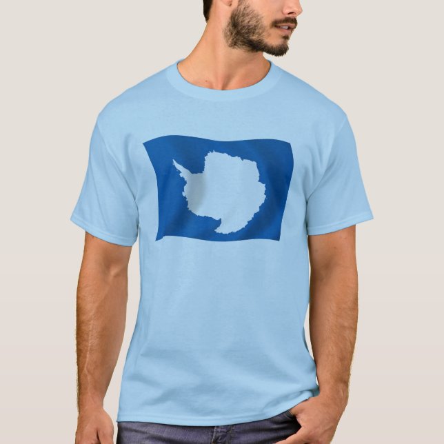 Camiseta de la Bandera de Antártida (Anverso)
