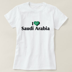 Camiseta de la bandera de Arabia Saudita que amo