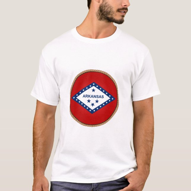 Camiseta de la bandera de Arkansas (Anverso)