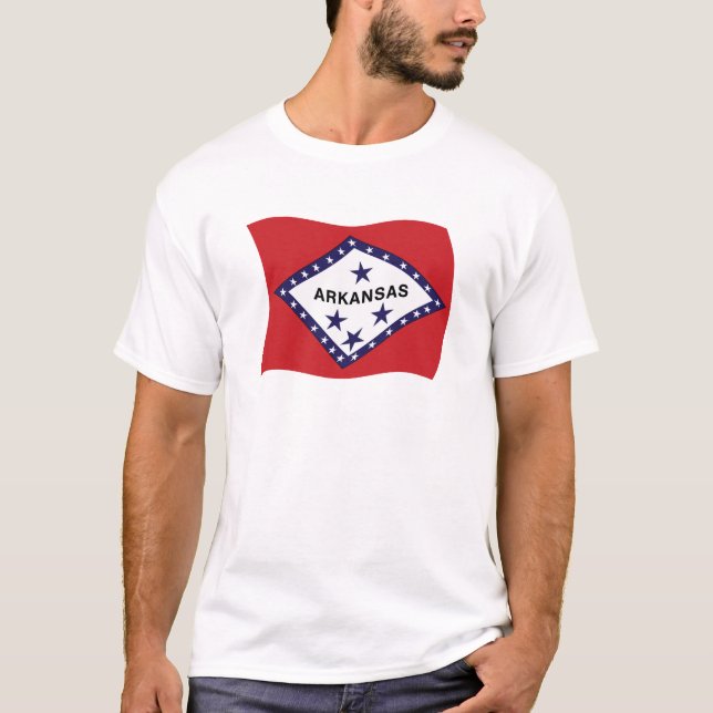 Camiseta de la bandera de Arkansas (Anverso)