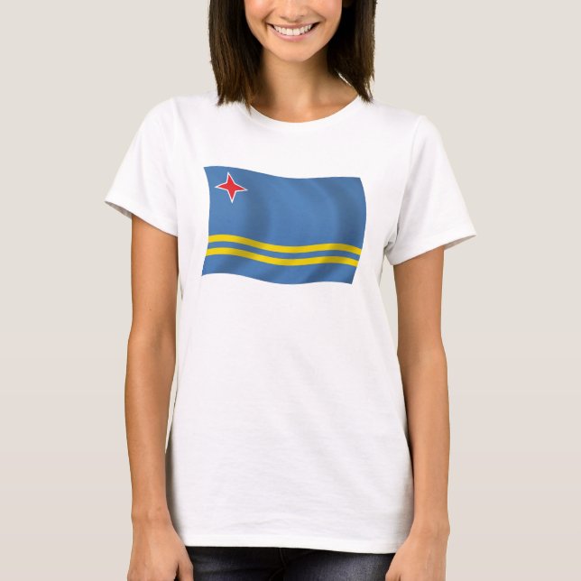 Camiseta de la bandera de Aruba (Anverso)