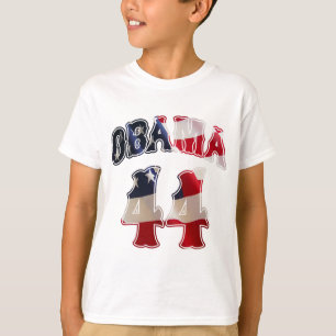 Camiseta de la bandera de Barack Obama 44