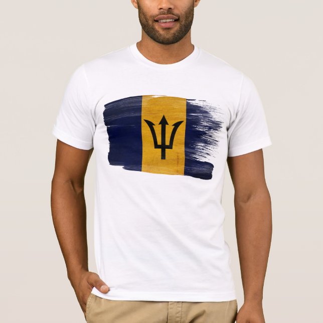 Camiseta de la bandera de Barbados (Anverso)