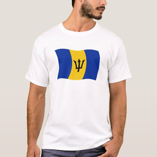 Camiseta de la bandera de Barbados (Anverso)