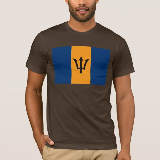 Camiseta de la bandera de Barbados (Anverso)