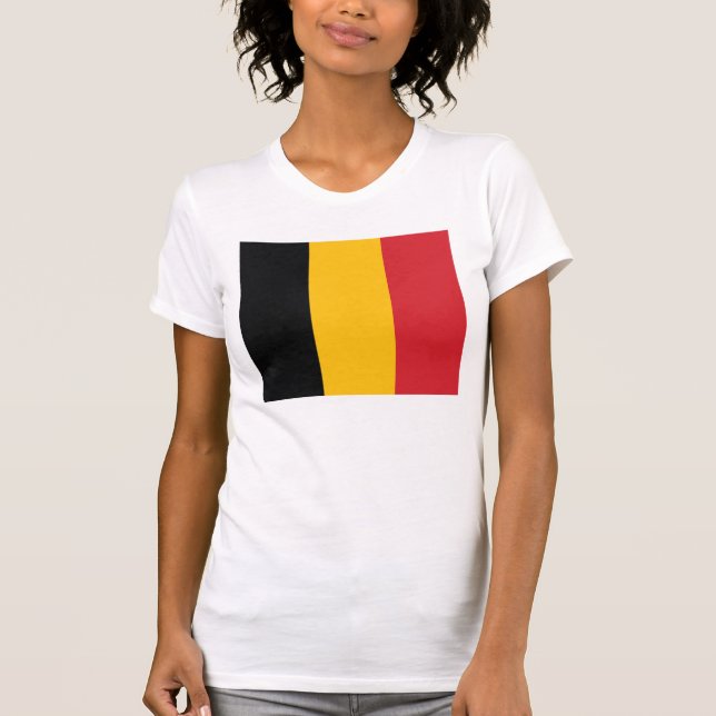 Camiseta de la bandera de Bélgica (Anverso)