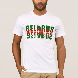Camiseta de la bandera de Bielorrusia Беларусь let
