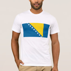 Camiseta de la bandera de Bosnia