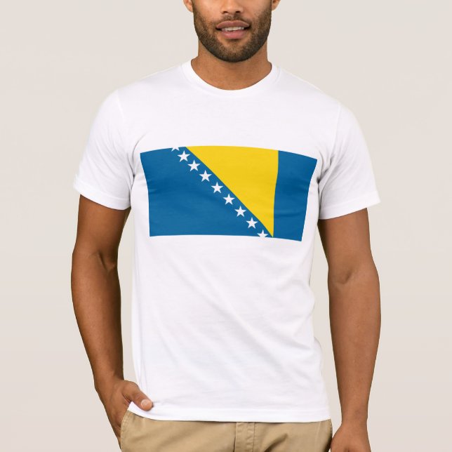 Camiseta de la bandera de Bosnia (Anverso)