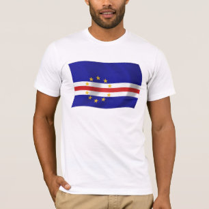 Camiseta de la bandera de Cabo Verde