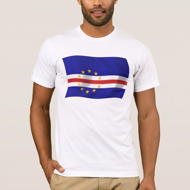 Camiseta de la bandera de Cabo Verde (Anverso)