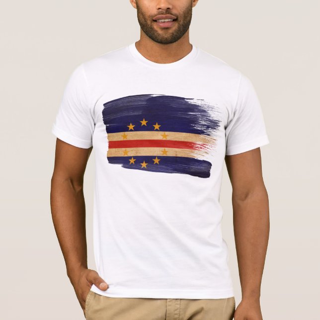 Camiseta de la bandera de Cabo Verde (Anverso)