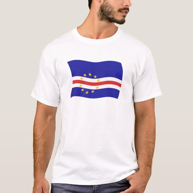 Camiseta de la bandera de Cabo Verde (Anverso)