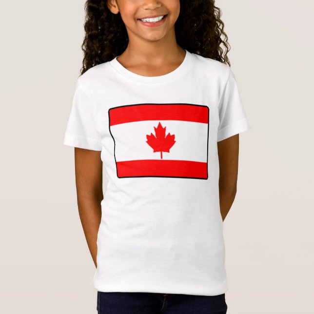 Camiseta de la bandera de Canadá (Anverso)