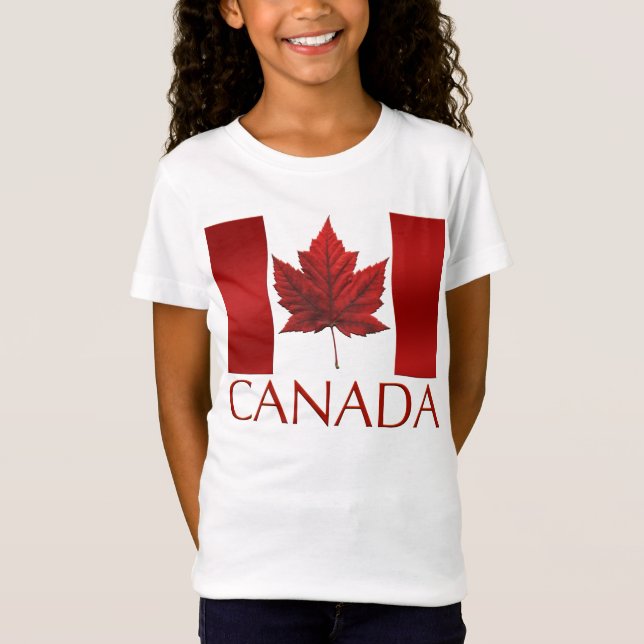 Camiseta de la bandera de Canadá camiseta de recue (Anverso)