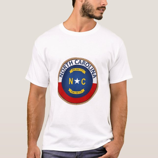 Camiseta de la bandera de Carolina del Norte (Anverso)