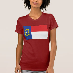 Camiseta de la bandera de Carolina del Norte