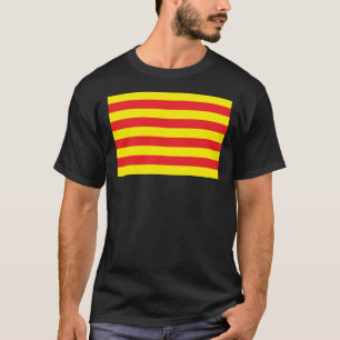 Camiseta de la bandera de Cataluña