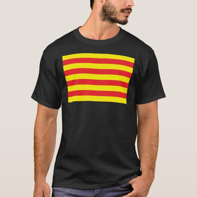 Camiseta de la bandera de Cataluña (Anverso)