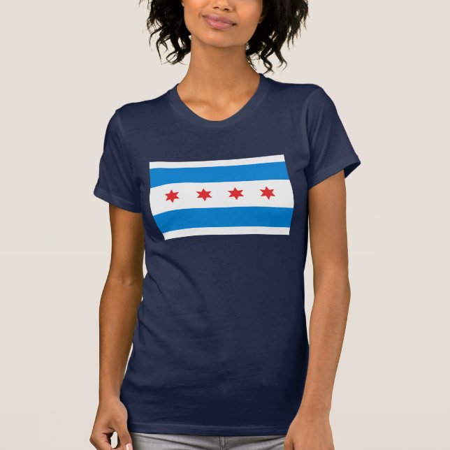 Camiseta de la bandera de Chicago (Anverso)