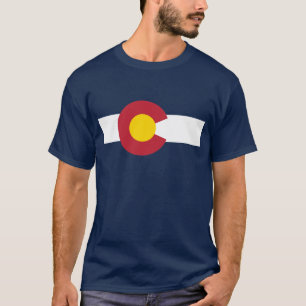 Camiseta de la bandera de Colorado - bandera de