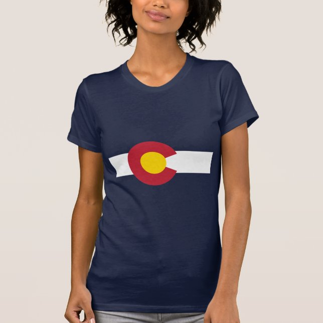 Camiseta de la bandera de Colorado - bandera de (Anverso)