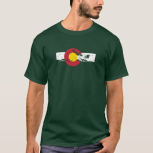 Camiseta de la bandera de Colorado - diseño del
